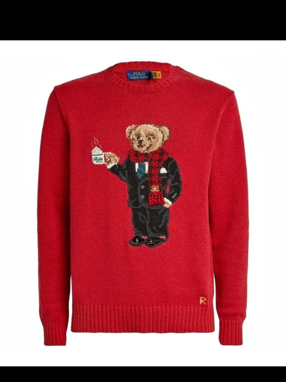 Ralph Lauren Polo Bear Mug Sweater Red uni